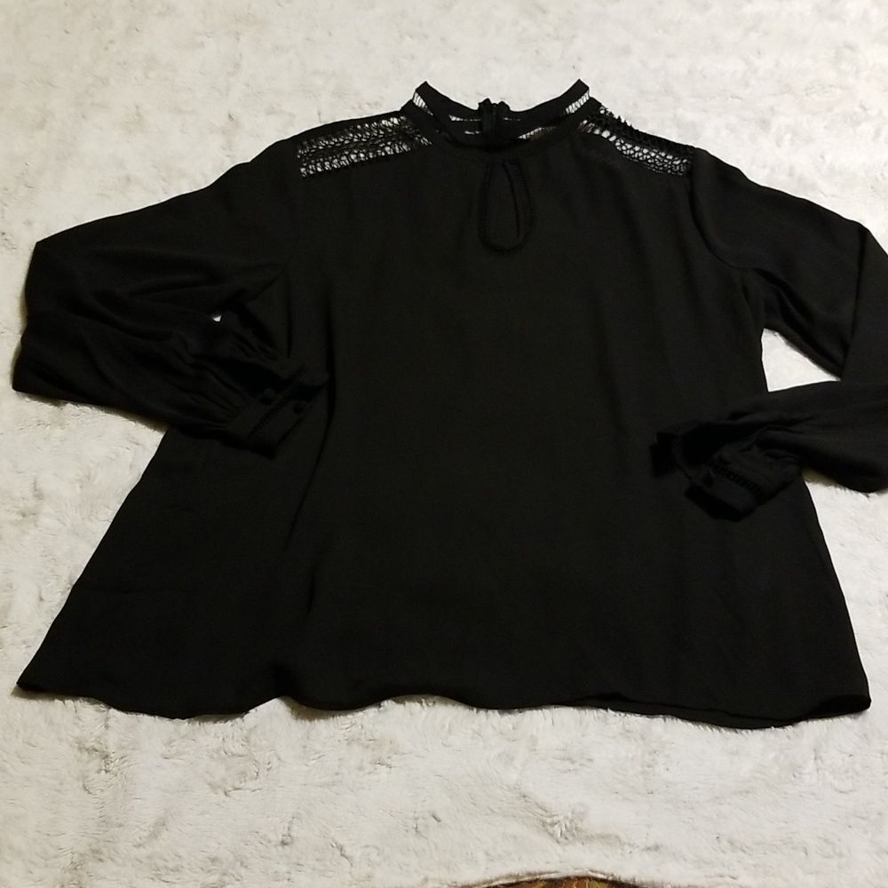 Landa by Dora Landa Top Womens Size Medium Black